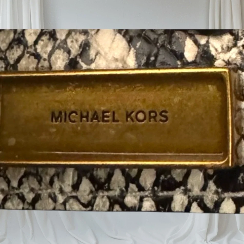 Snakeskin Patterned Michael Kors Crossbody - Picture 7 of 7